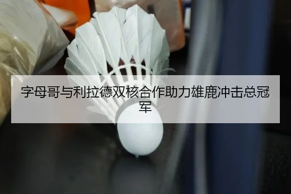 字母哥与利拉德双核合作助力雄鹿冲击总冠军